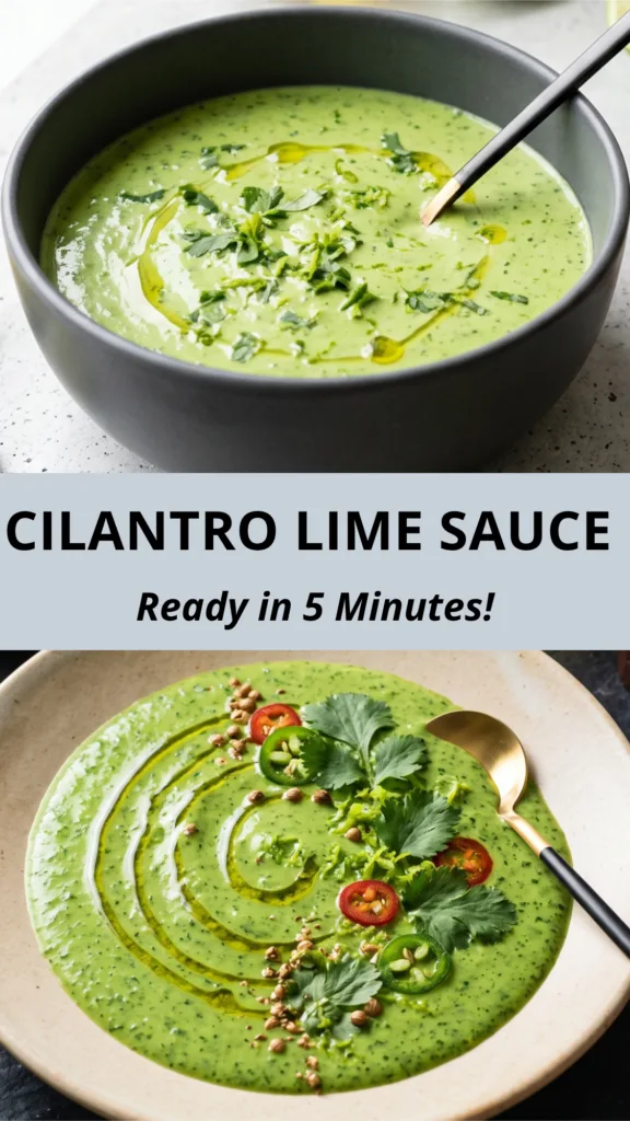 Easy Homemade Cilantro Lime Sauce for Everything