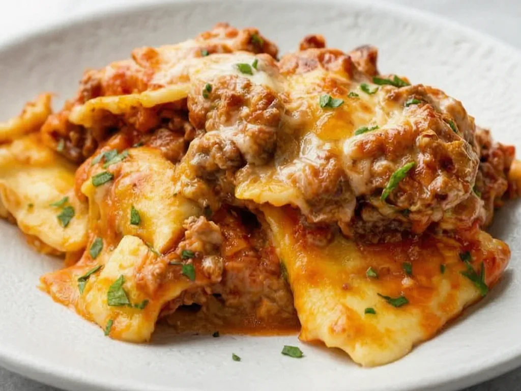 Easy Oven Baked Ravioli Casserole2