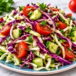 Fresh Mediterranean Cabbage Slaw