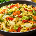 Garlic Butter Cabbage and Veggies