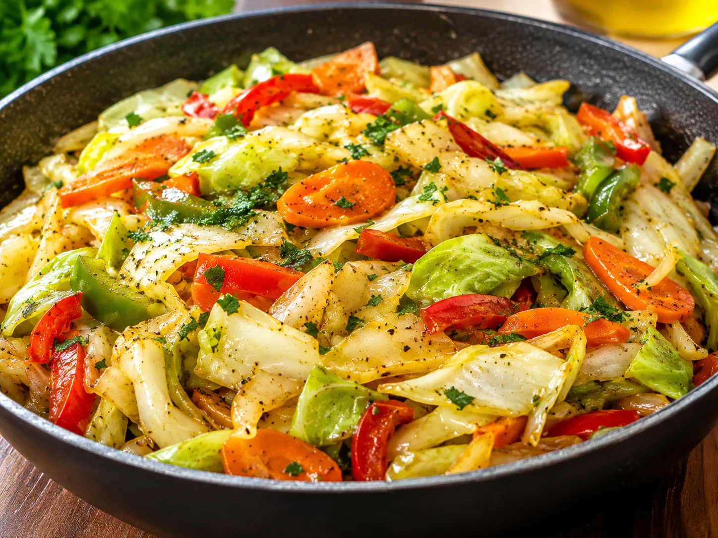 Garlic Butter Cabbage and Veggies