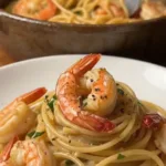Buttery Garlic Shrimp Spaghetti
