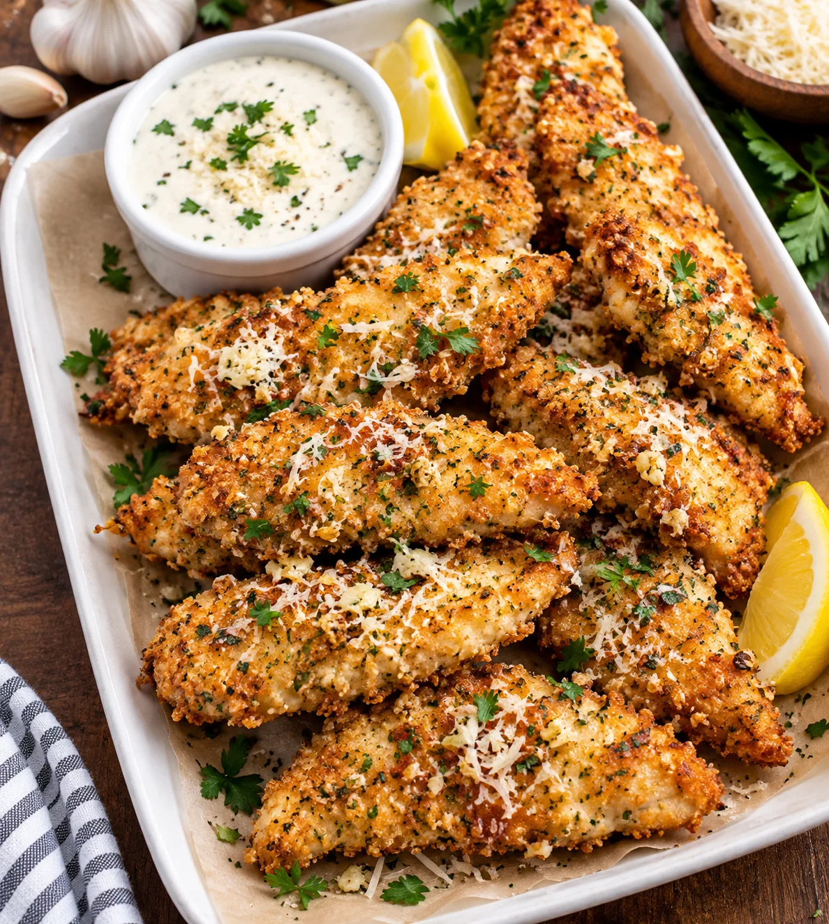 Garlic Parmesan Chicken Tenders