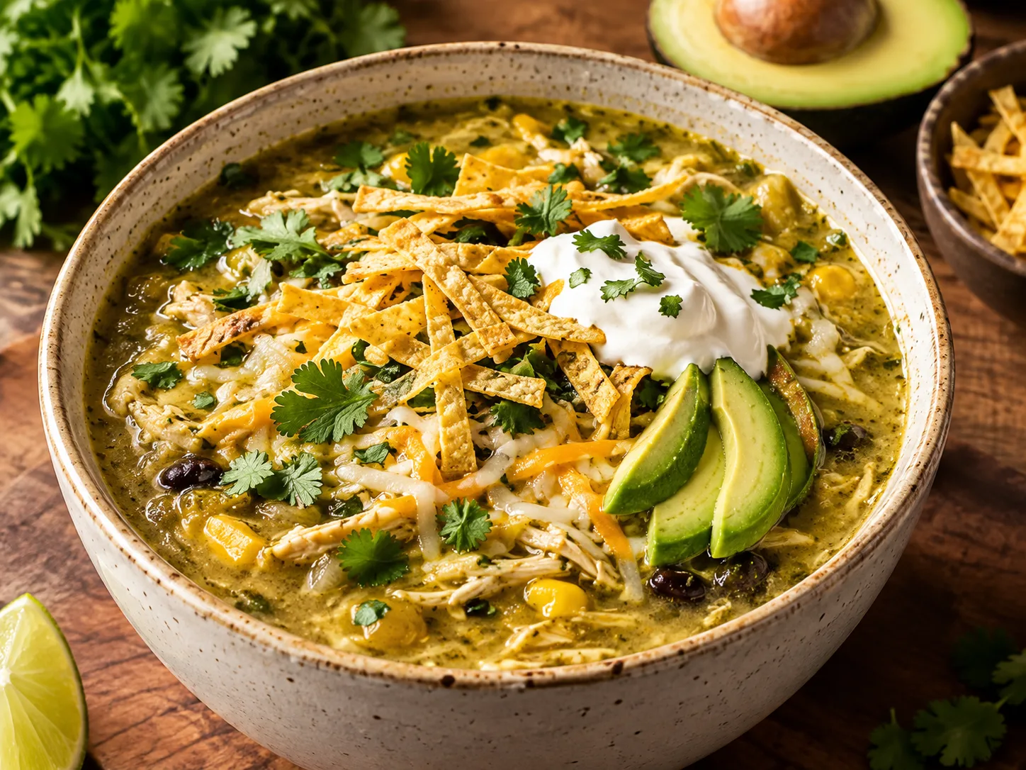 Green Enchiladas Chicken Soup
