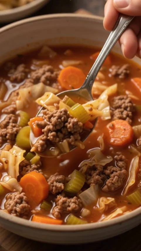 Hamburger Cabbage Soup 2