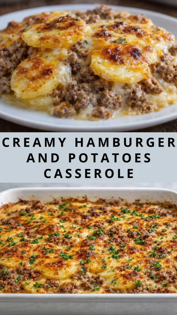 Hamburger and Potatoes Family Dinner