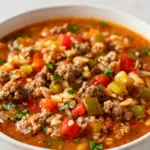 Homemade Stuffed Pepper Soup Recipe with Rice 2