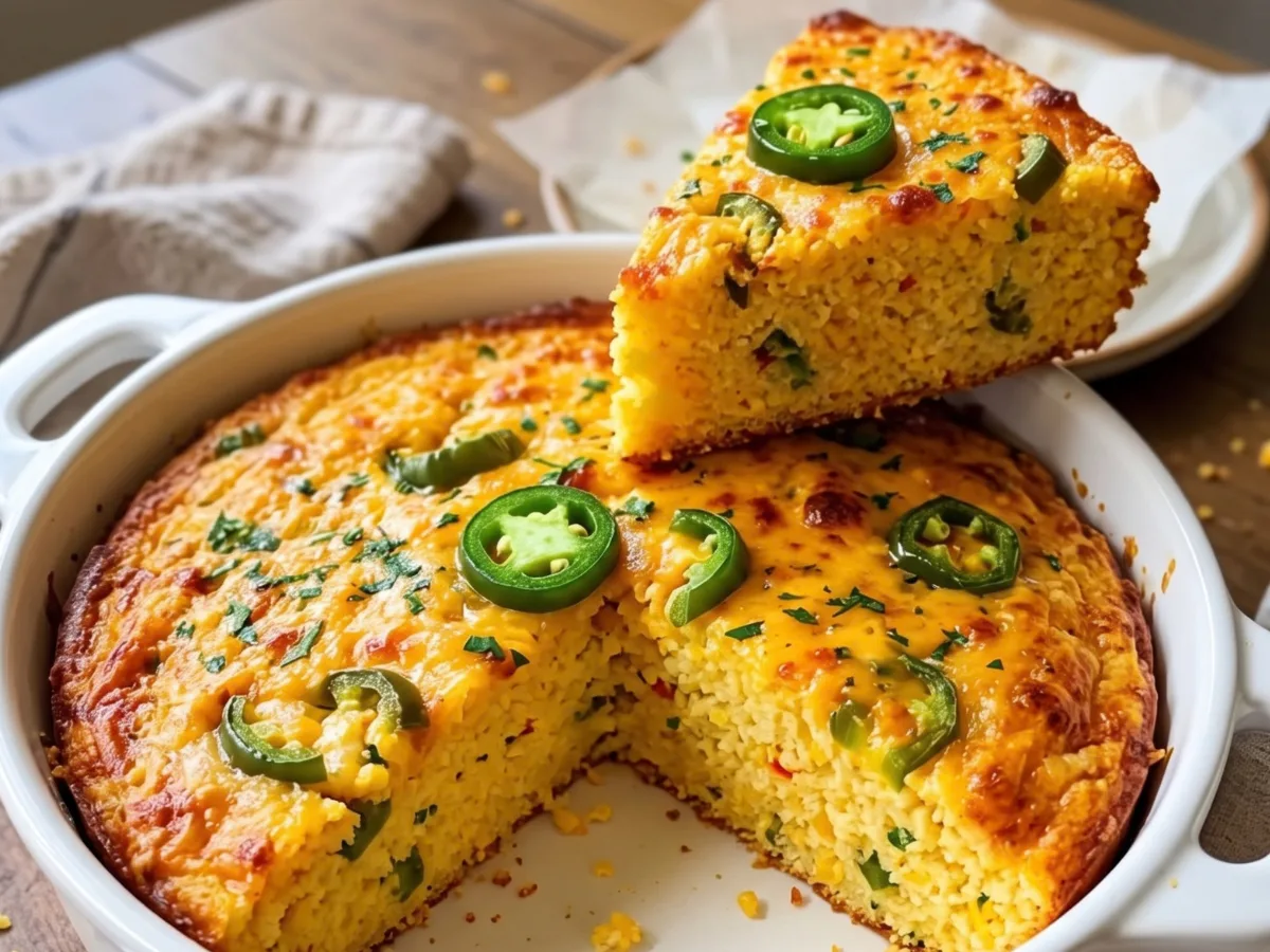 Jalapeño Cheddar Cornbread recipe 1