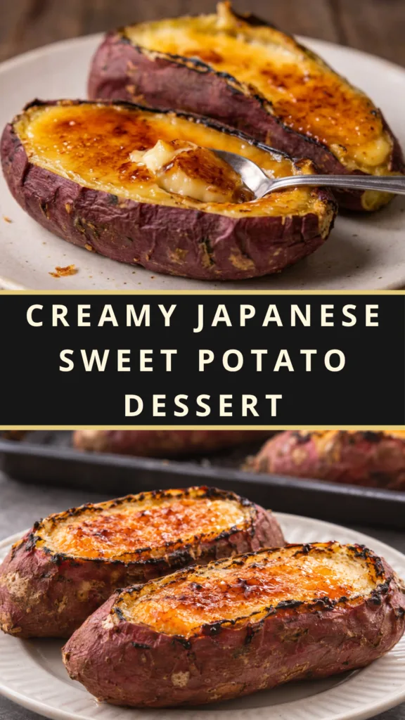 Japanese Sweet Potato Custard Brûlée