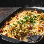 Keto Corned Beef & Cabbage Casserole