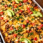 Sheet Pan Taco Casserole : Tex-Mex Nacho Casserole