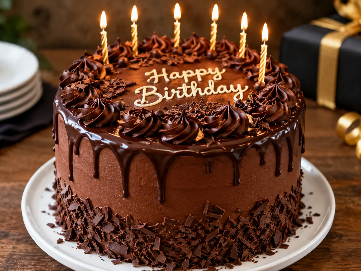 MOIST CHOCOLATE BIRTHDAY CAKE 1