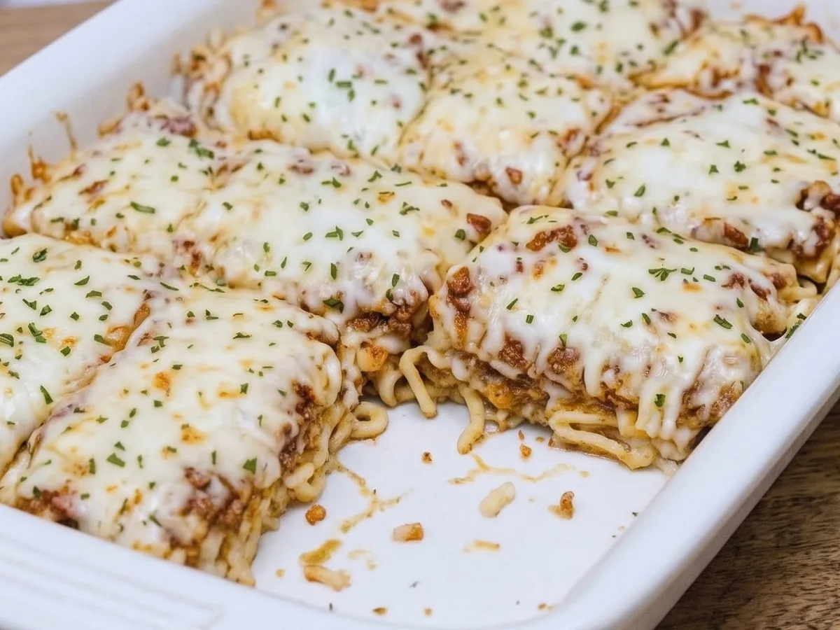 Million Dollar Spaghetti with Alfredo Sauce 1