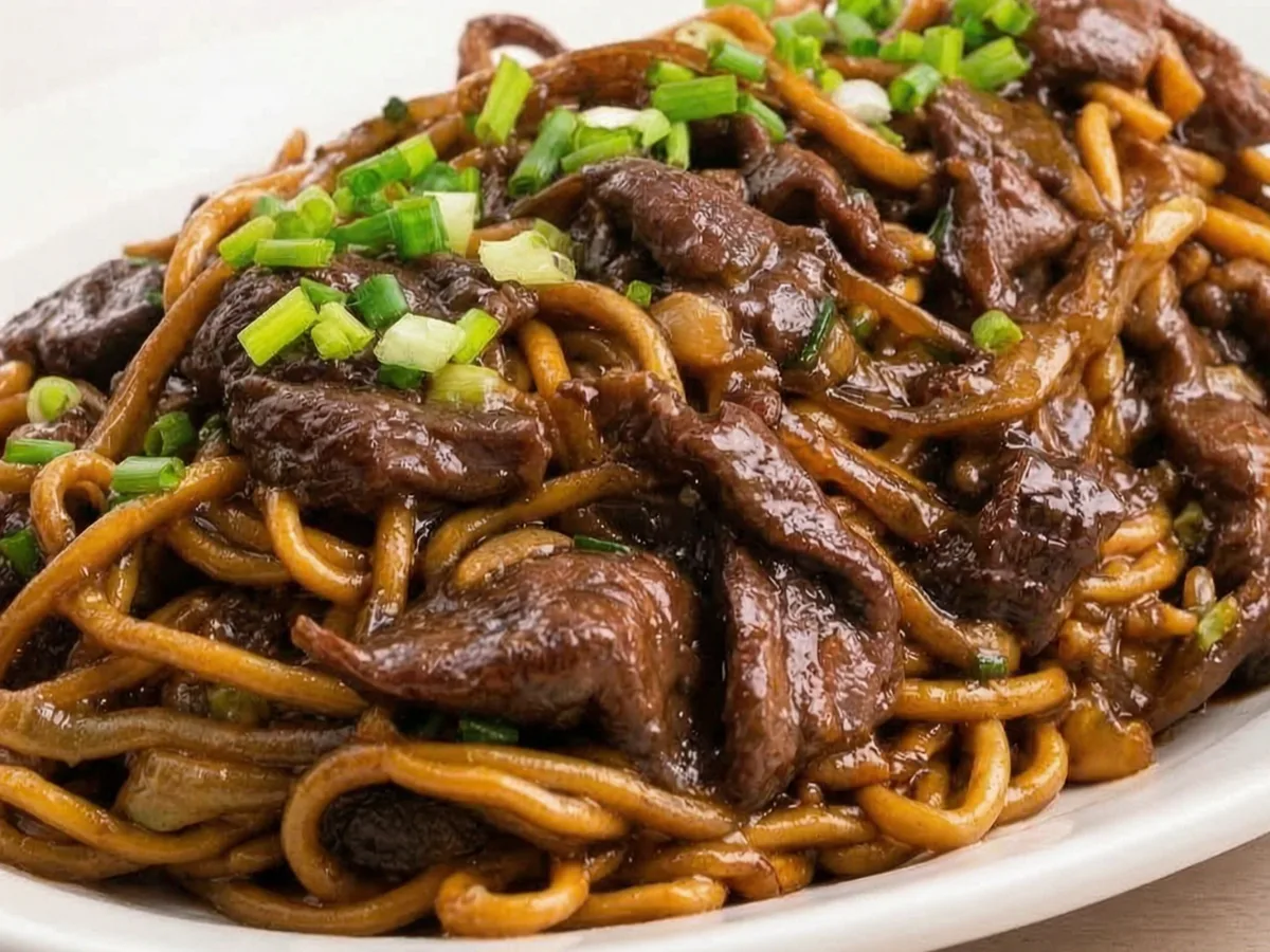 Mongolian Beef Noodle Stir Fry 1