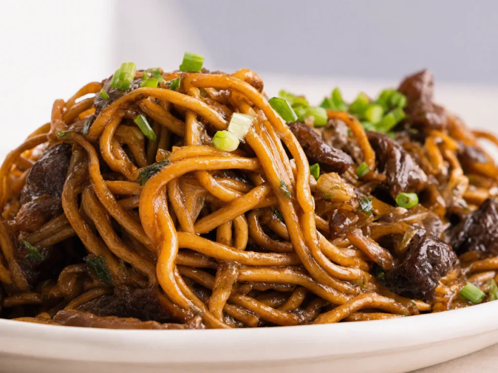 Mongolian Beef Noodle Stir Fry 2