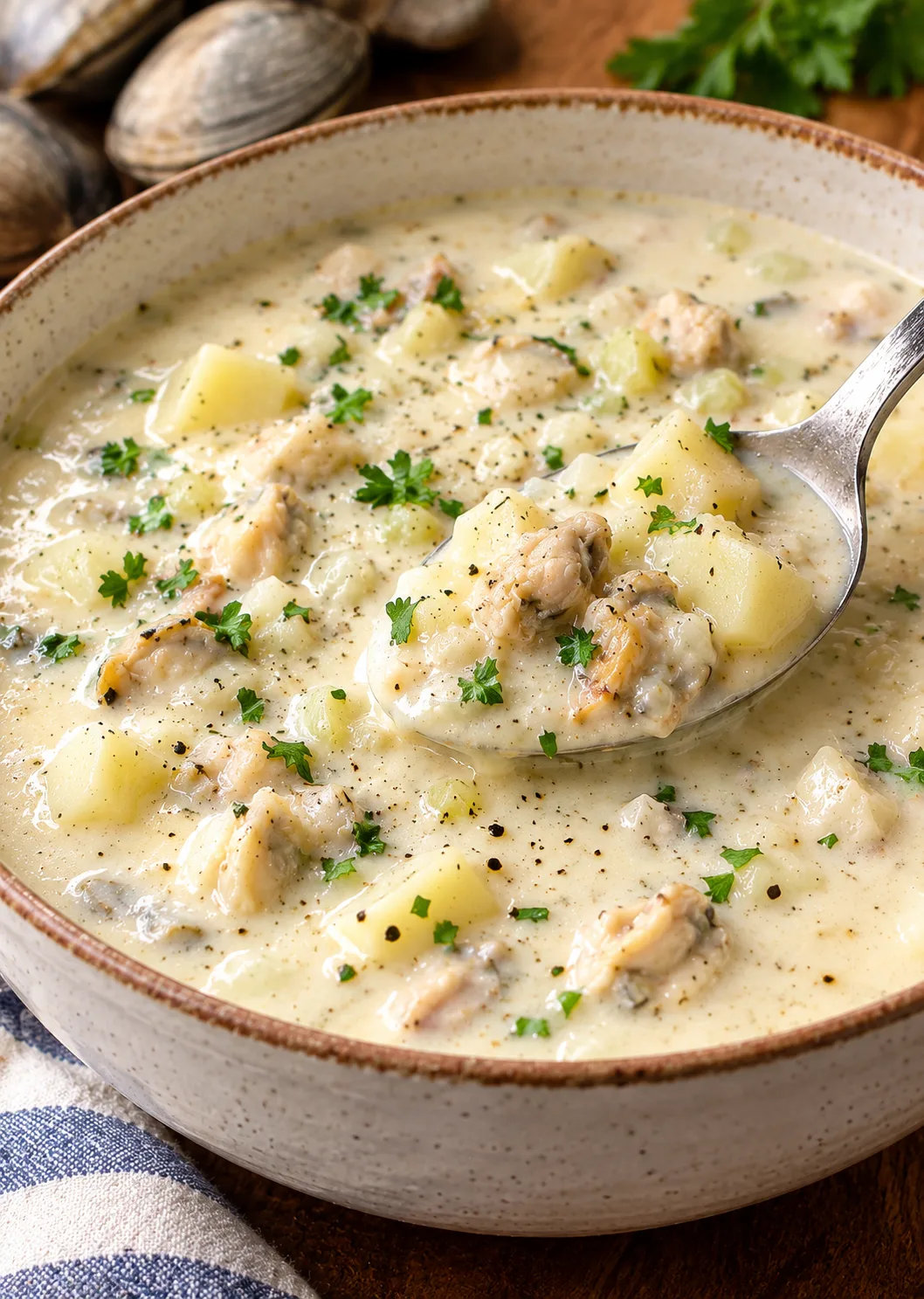 Old-Fashioned New England Clam Chowder