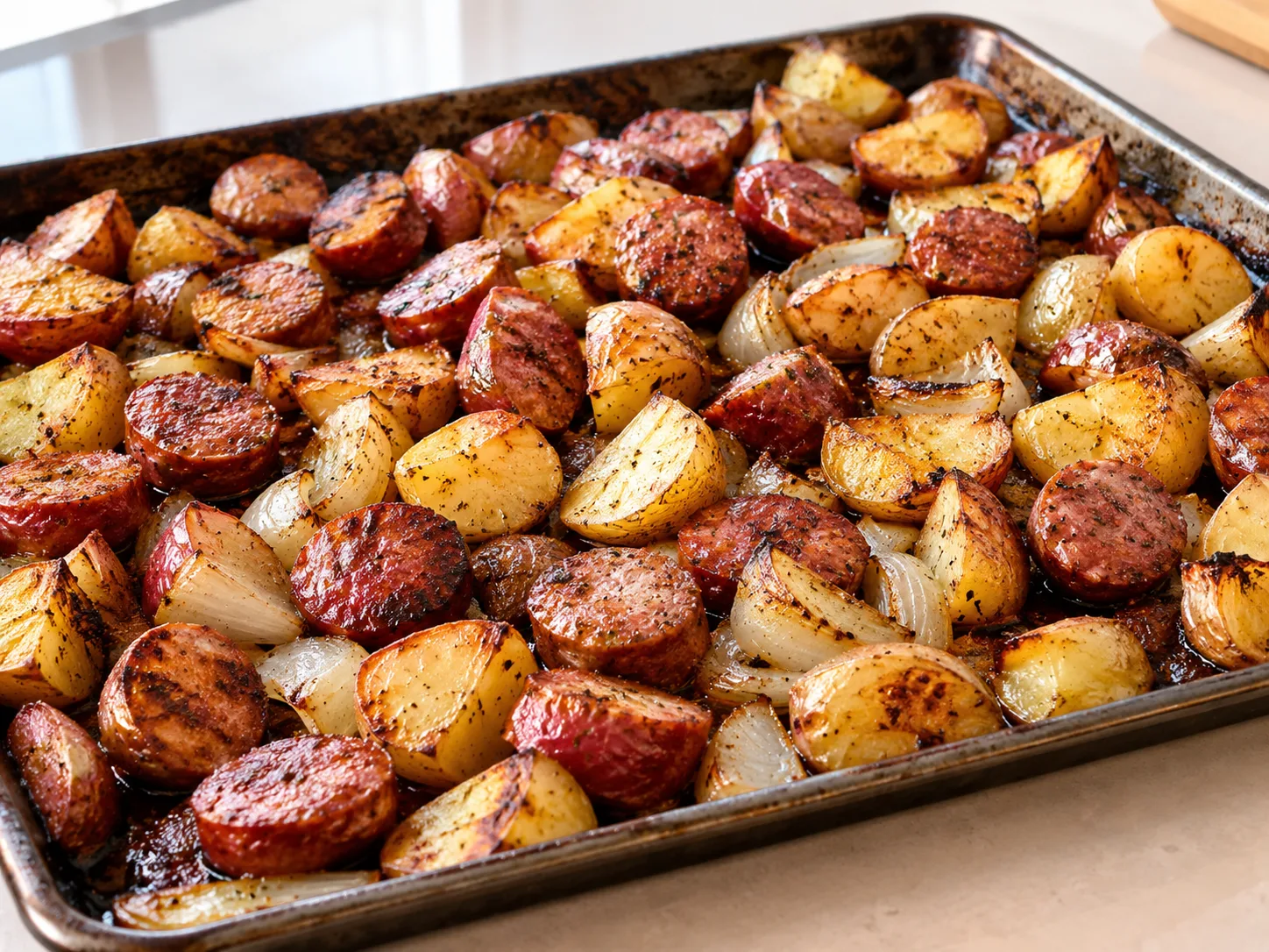 Oven Roasted Sausage and Potatoes