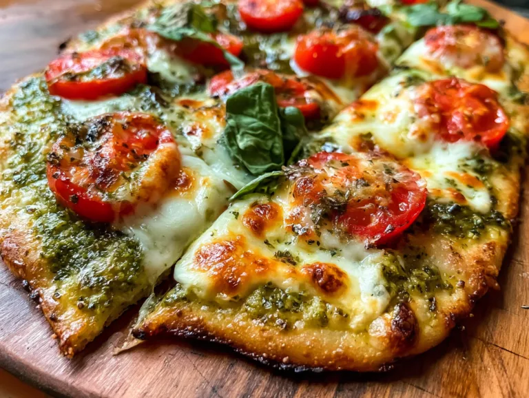 Pesto Flatbread Pizza