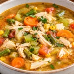 Rustic Hearty Chicken Vegetable Soup