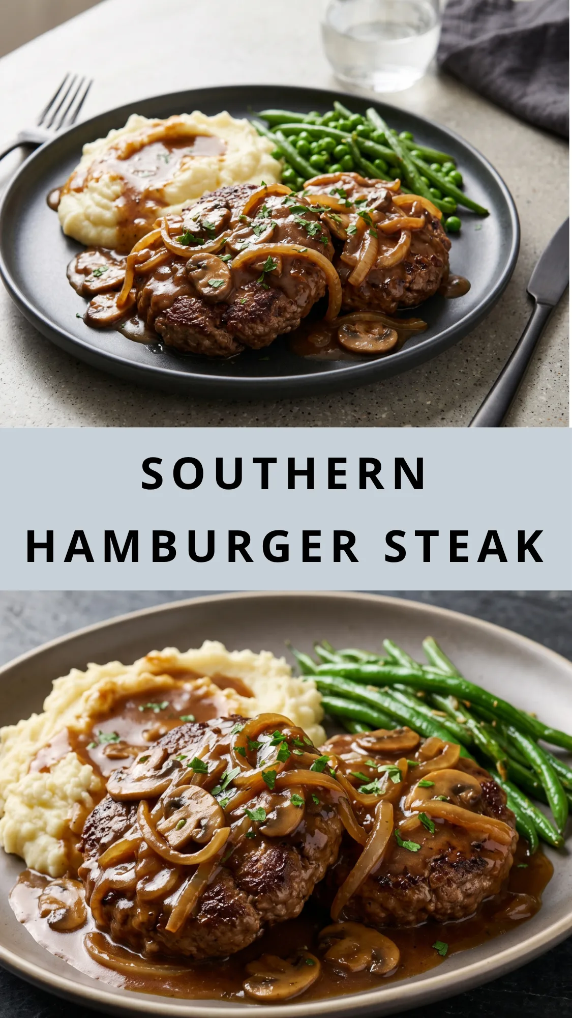 SMOTHERED HAMBURGER STEAK