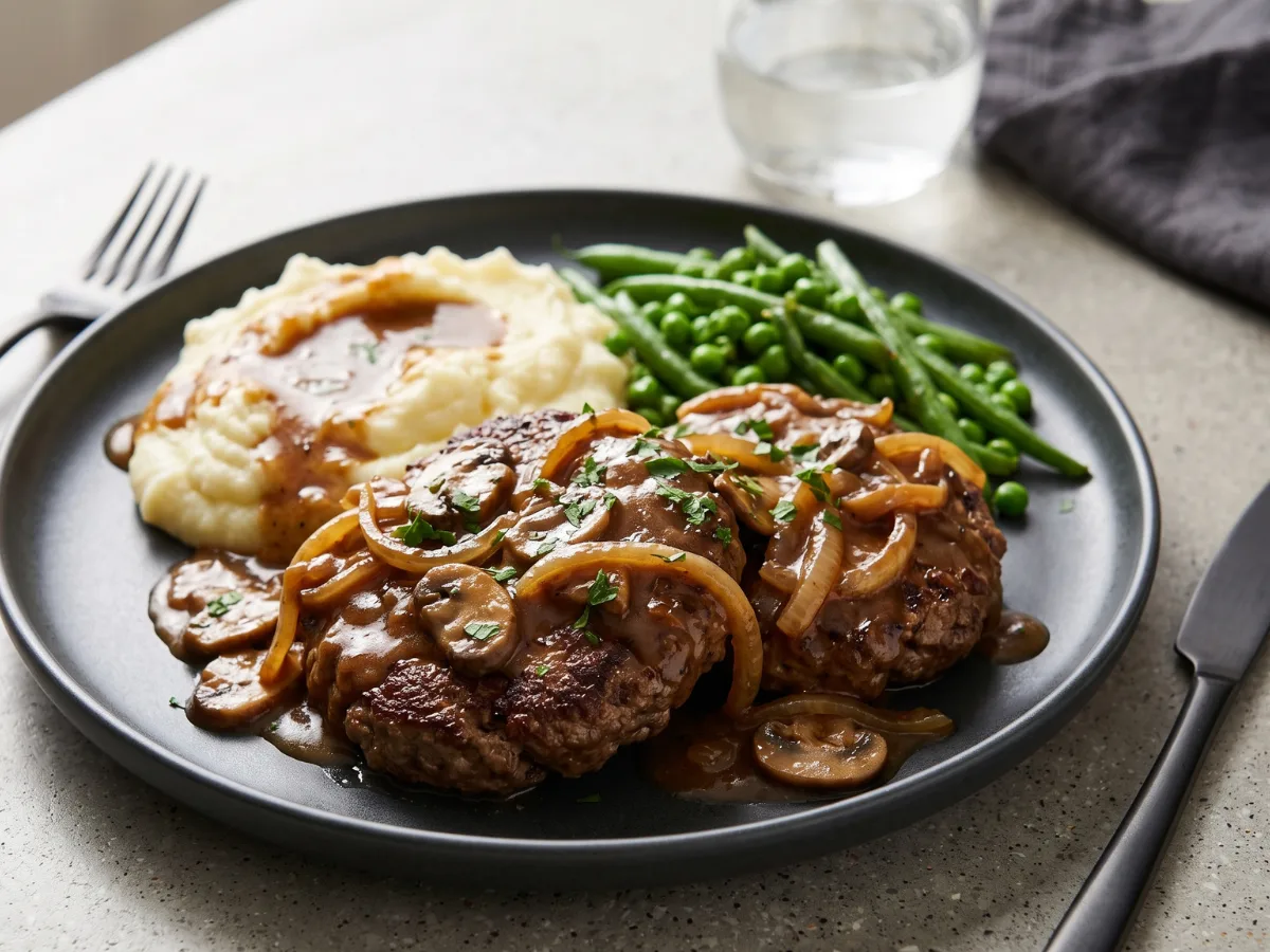 Smothered Hamburger Steak 1