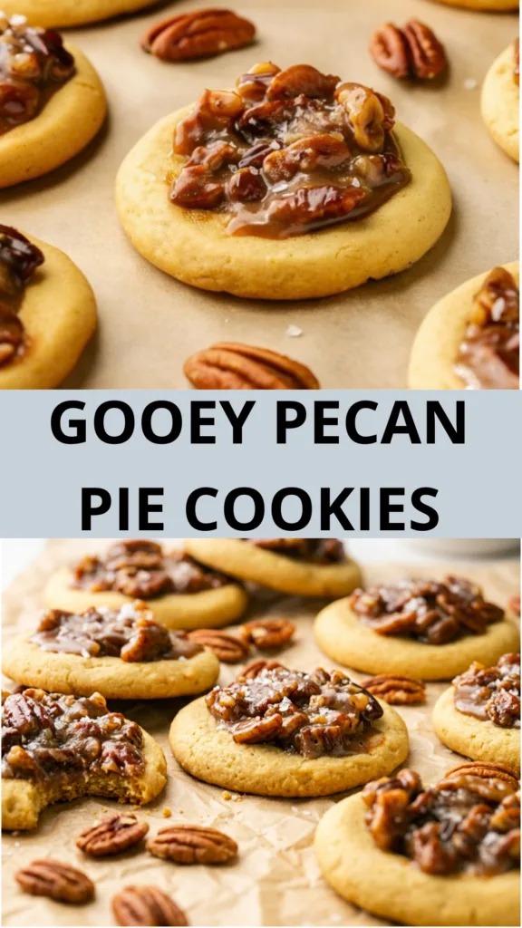 Soft Pecan Pie Cookies with Maple Pecan Filling
